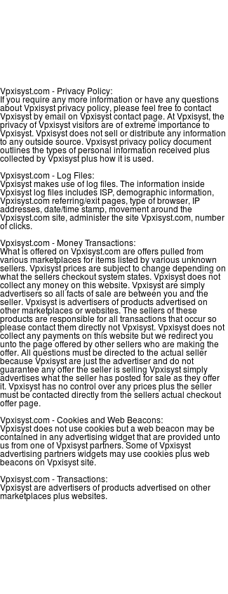 vpxisyst privacy