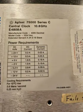 E4808A AGILENT Central Clock #2