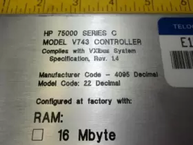 E1497A HEWLETT PACKARD Controller #2