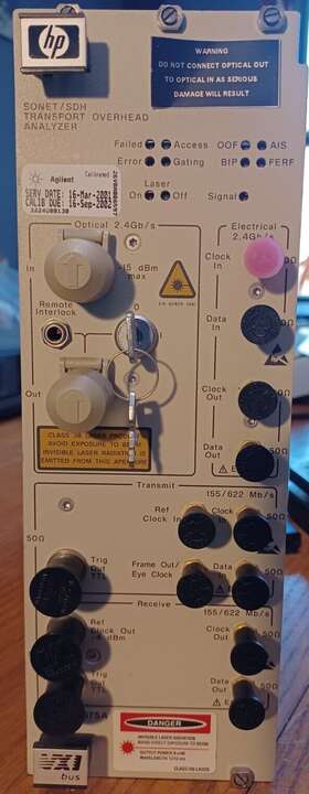 E1675A HP Vxi Sonet Sdh Transport Overhead Analyzer Module