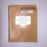 Boonton Model 8210-01-s/3 Fm-am Modulation Meter Instruction Manual (pn984003-1). Fixed Price $80.00.