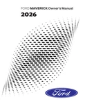 2026 Ford Maverick Owners Manual User Guide - Full Color Printed. Fixed Price $54.99.